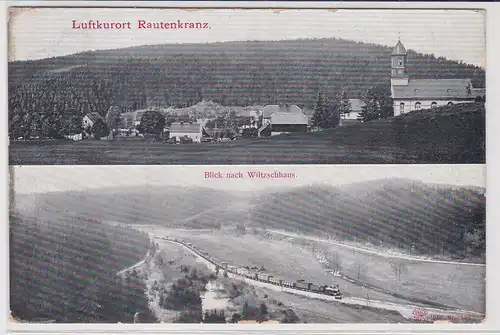 99736 Mehrbild AK Luftkurort Rautenkranz - Blick nach Wiltzschhaus 1907