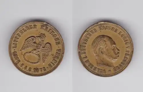 Medaille Littfelder Krieger-Verein gegr. 1872 - Wilhelm I. dt. Kaiser (145156)