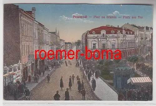 75638 Ak Przemyśl Premissel Plac na bramie Platz am Tor um 1915