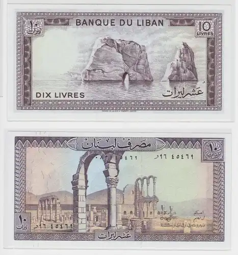 10 Livres Banknoten Liban Libanon Lebanon bankfrisch UNC Pick 63 (128155)