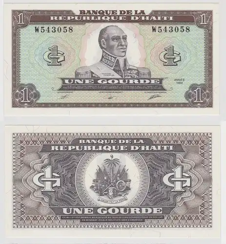 1 Gourde Banknote Banque de la Republique D´Haiti 1989 (120455)