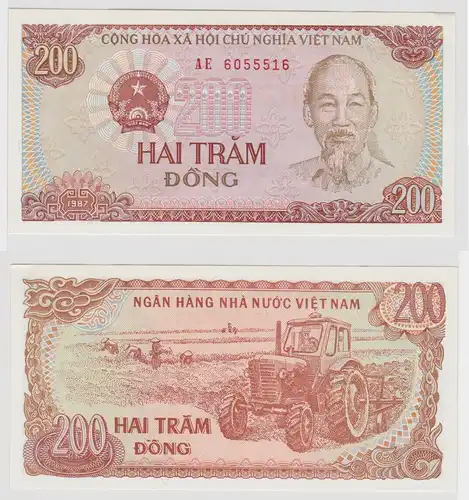 200 Dong Banknote Vietnam 1987 kassenfrisch UNC (127479)