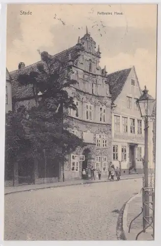 14173 Ak Stade ältestes Haus 1908