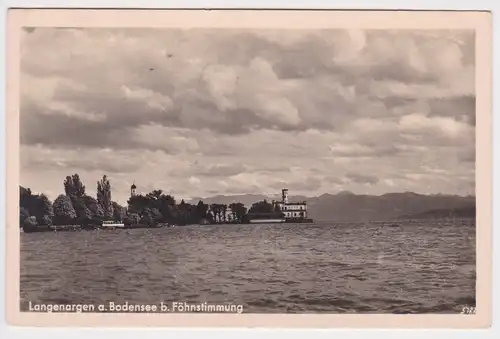 901296 Ak Langenargen am Bodensee bei Föhnstimmung 1943