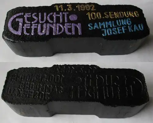 Sammler Brikett Gesucht Gefunden 100. Sendung Sammlung Josef Kau 1992 (144321)
