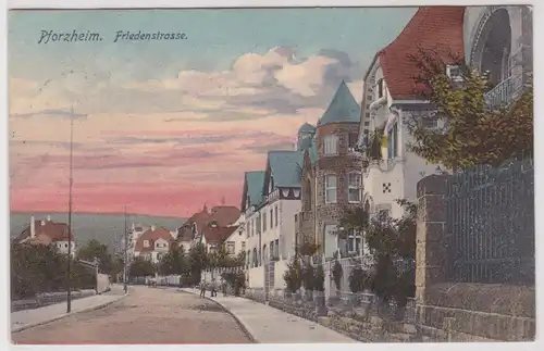 62807 Ak Pforzheim Friedenstrasse 1907
