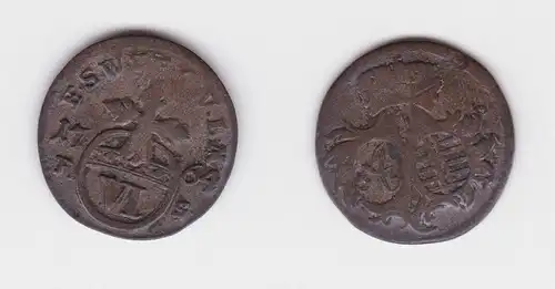 6 Pfennige Silber Münze Sachsen Weimar Eisenach 1764 (158799)