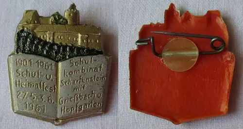 DDR Abzeichen Schul-Kombinat Scharfenstein mit Grießbach Hopfgarten 1961 /152538