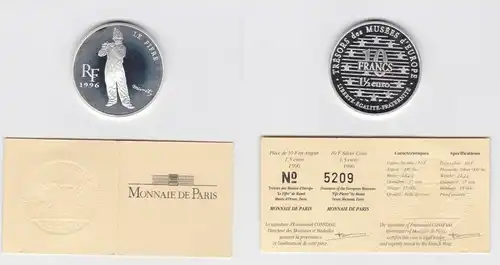 10 Franc Silber Münze Frankreich Schätze europäischer Museen 1996 (154583)