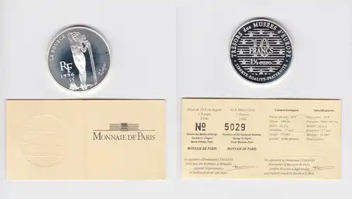 10 Franc Silber Münze Frankreich Schätze europäischer Museen 1996 (154358)