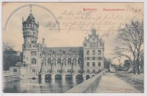 18941 Ak Hannover Flusswasserkunst 1899