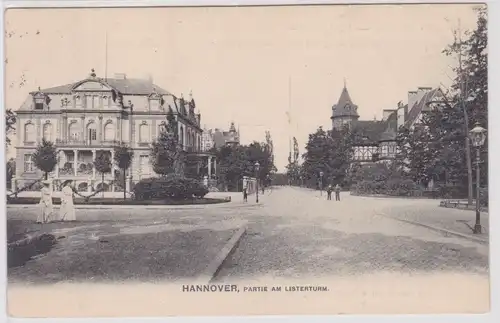 80512 Ak Hannover Partie am Listerturm 1906
