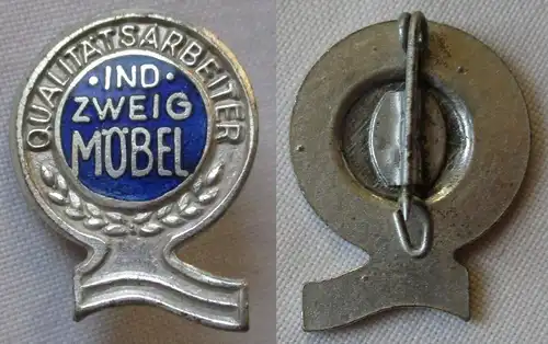 Abzeichen DDR Qualitätsarbeiter Industrie Zweig Möbel Stufe Silber (151009)