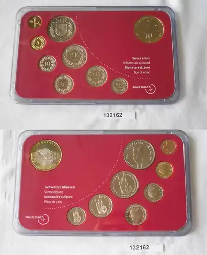 KMS Euro Kursmünzensatz Schweiz 2005 in Stempelglanz OVP (132162)