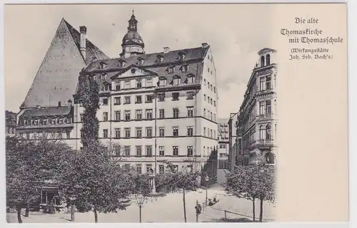 54676 Ak Aus Leipzigs alten Tagen - Die alte Thomaskirche mit Thomasschule