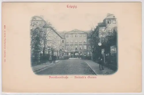 29360 Ak Leipzig Dorotheenstraße Reichelts Garten um 1900