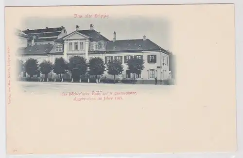 42821 Ak Das alte Leipzig - Das Becker'sche Haus am Augustusplatz um 1900