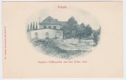 05140 Ak Leipzig - Kupfer's Kaffeegartem aus dem Jahre 1865