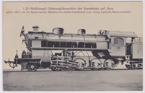 24782 Ak 1 D-Heißdampf-Güterzuglokomotive der Staatsbahn auf Java