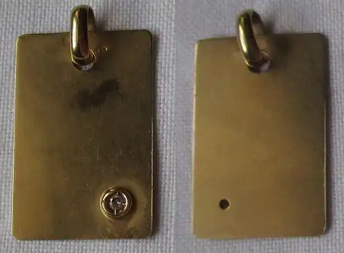 hochwertiger Goldplättchen Kettenanhänger mit kleinem Diamanten (157852)