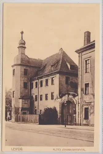 00461 Ak Leipzig - Blick auf das alte Johannishospital um 1910