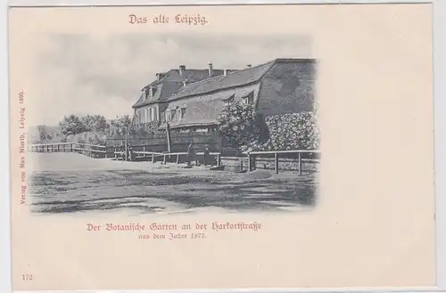 900300 Ak Das alte Leipzig - Botanischer Garten an der Harkortstraße um 1900