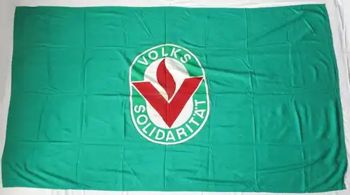 DDR Fahne Flagge Volkssolidarität Emblem (135352)