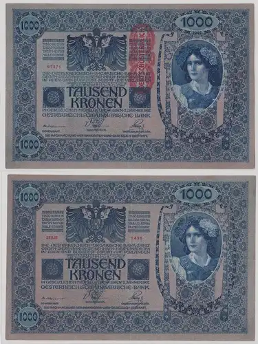 1000 Kronen Banknote Österreichisch Ungarische Bank 2.1.1902 (148429)