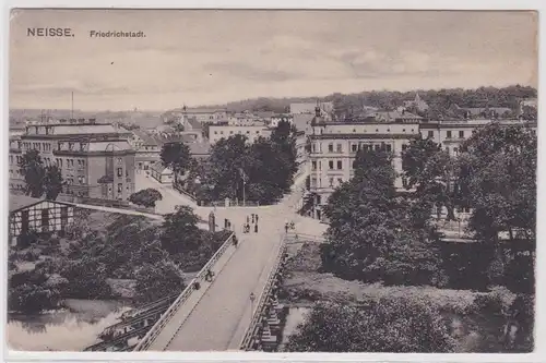 901771 Ak Neisse Nysa Friedrichstadt Totalansicht um 1910