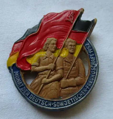 DDR Abzeichen Monat der Deutsch-Sowjetischen Freundschaft 1952 GDSF (134255)