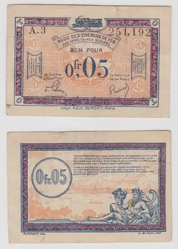 0,05 Franc Banknoten Frankreich Besetztes Rheinland 1923 (133353)