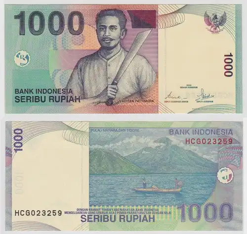 1000 Rupiah Banknoten Indonesien 2000 Pick 141 (131316)