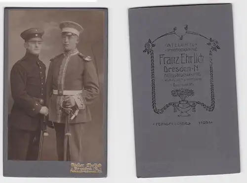 88887 Kabinett Foto Dresden Garde-Reiter-Regiment um 1910