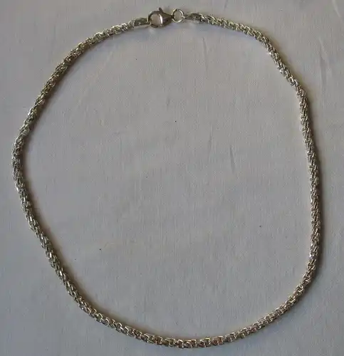 elegante 925er Sterling Silber Halskette mit verschlungenen Gliedern (152944)
