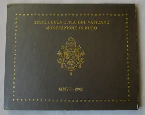 Vatikan Original KMS 2006 komplett Stgl. mit Papst Benedict XVI OVP (156760)