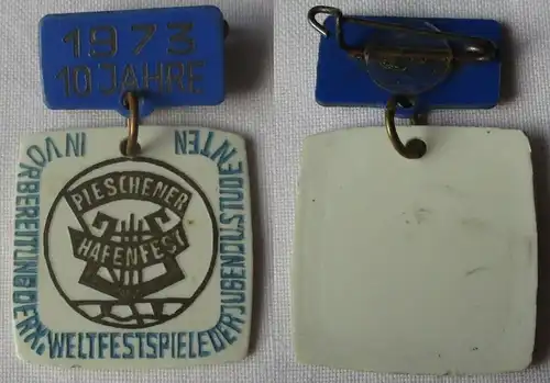 DDR Abzeichen Pieschener Hafenfest Dresden 1975 (161442)