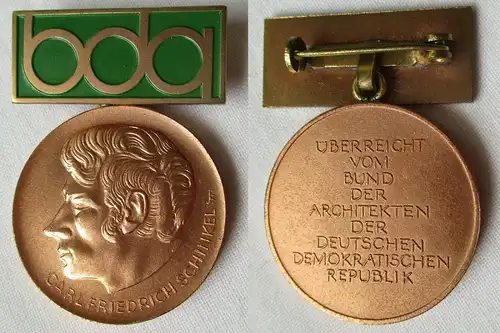 DDR Carl-Friedrich-Schinkel Medaille Bund der Architekten BdA in Bronze (138200)