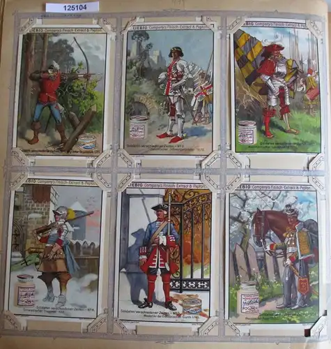 A125104 Liebigbilder Serie Nr. 474 Soldaten verschiedener Zeiten 1900