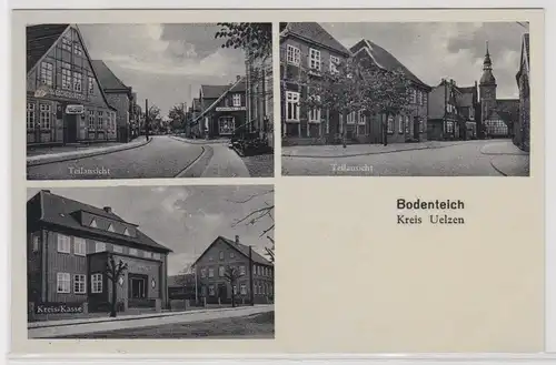 900990 AK Bodenteich Kreis Uelzen - Kreis-Kasse, Wesche's Gasthaus 1941