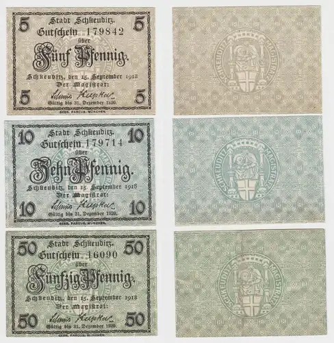 5 - 50 Pfennig Banknote Notgeld Stadt Schkeuditz 15. September 1918 (154282)