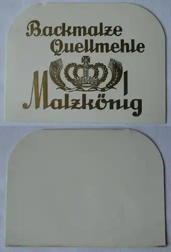 Reklame Teigschaber Teigkarte Werbung Backmalze Quellmehle Malzkönig (102762)