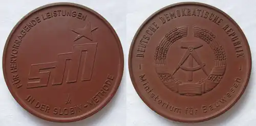 DDR Porzellan Medaille Hervorragende Leistungen in der Slobin-Methode (125766)