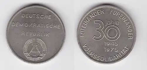 DDR Medaille 30 Jahre Volkssolidarität Miteinander Füreinander 1945-1975(120140)