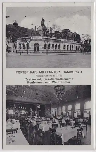 86276 Mehrbild Ak Hamburg Restaurant Porterhaus Millerntor 1937