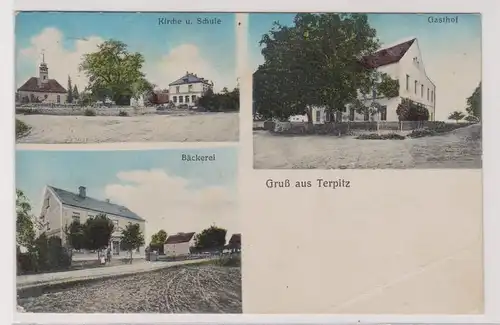 99157 Mehrbild Ak Gruß aus Terpitz Gasthof, Bäckerei usw. 1908