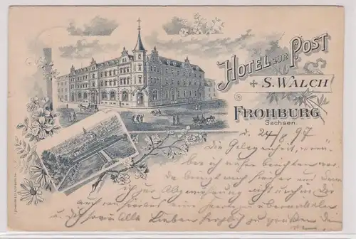 47551 Mehrbild Ak Frohburg Sachsen Hotel zur Post S.Walch 1897