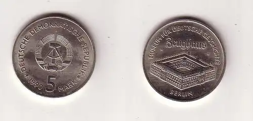 DDR Gedenk Münze 5 Mark Berlin Zeughaus 1990 (113291)