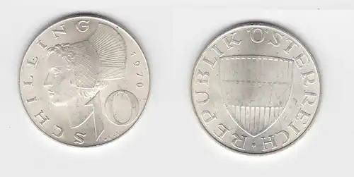 10 Schilling Silber Münze Österreich 1970 (114055)