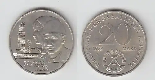 DDR Gedenk Münze 20 Mark 30.Jahrestag der DDR 1979 (103550)