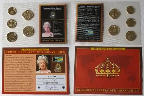 Monarchien der Welt KMS Kursmünzensatz Commonwealth der Bahamas (121819)